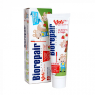 Зубная паста Biorepair Kids с экстрактом земляники для детей от 0 до 6 лет 