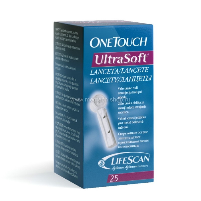 Ланцеты One Touch Ultra Soft, 25 шт.