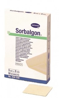 Sorbalgon® / Сорбалгон - повязки из волокон кальция-альгината, 5 х 5 см Paul Hartmann