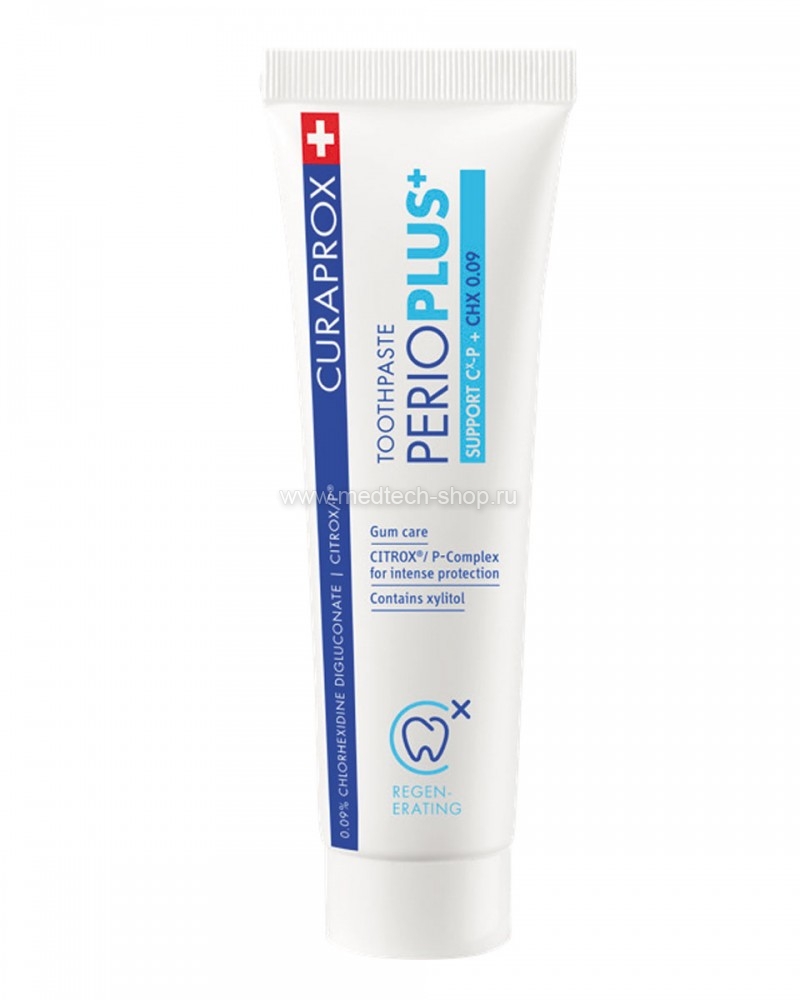 Зубная паста Perio Plus Support CHX 0,09%, 75мл