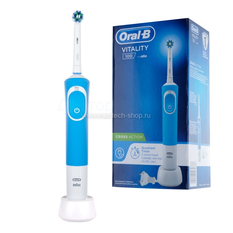 Электрическая зубная щётка Oral-B Vitality 100 Cross Action D100.413.1 Blue